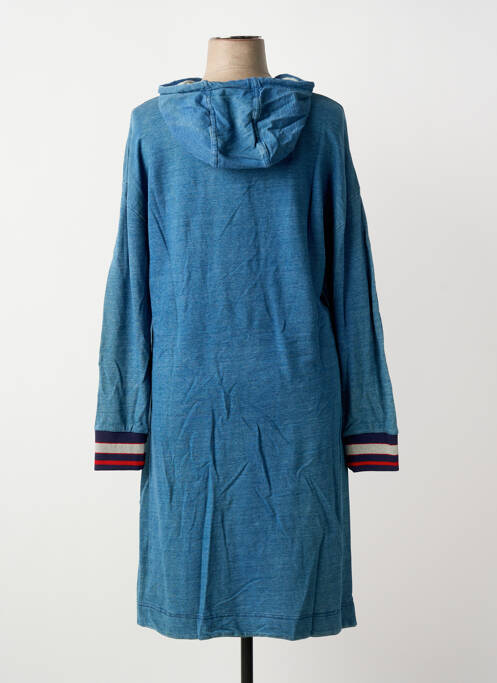 Robe mi-longue manches longues manches longues bleu SHEEGO femme