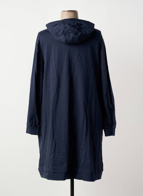 Robe mi-longue manches longues manches longues bleu SHEEGO femme