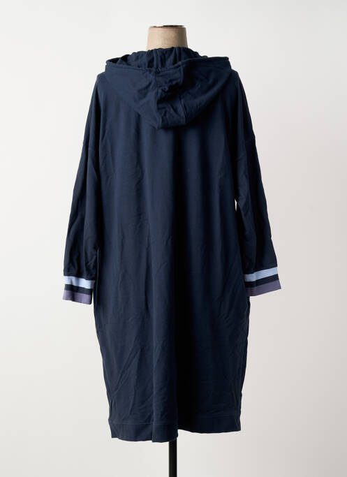 Robe mi-longue manches longues manches longues bleu SHEEGO femme