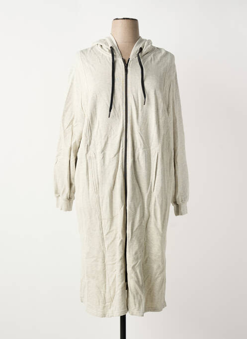 Veste casual col rond gris SHEEGO femme