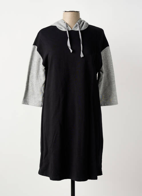 Robe courte manches 3/4 manches 3/4 noir SHEEGO femme
