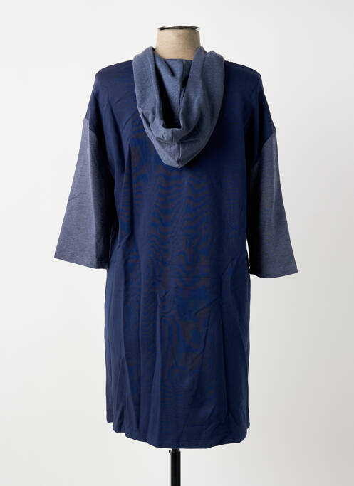 Robe courte manches 3/4 manches 3/4 bleu SHEEGO femme