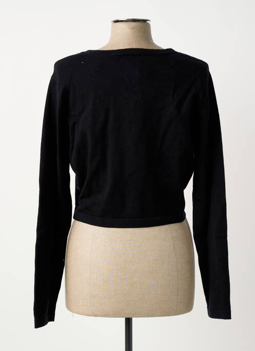 Gilet manches longues resserrée sur le bas noir SHEEGO femme