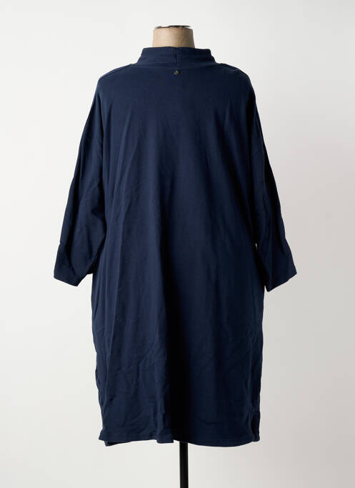Robe mi-longue manches 3/4 manches 3/4 bleu SHEEGO femme
