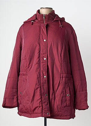 Doudoune poches a capuche rouge SHEEGO femme