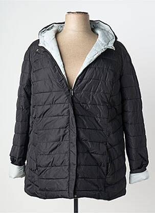Doudoune poches a capuche noir SHEEGO femme