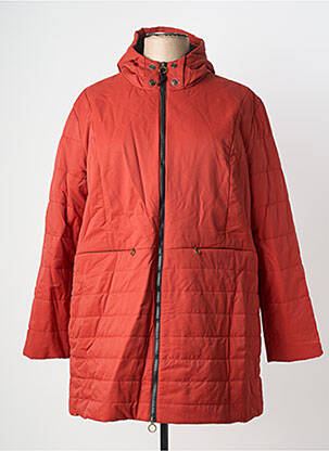 Doudoune poches a capuche orange SHEEGO femme