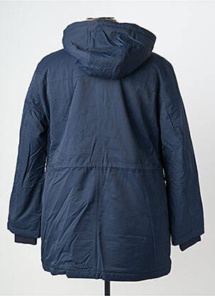 Parka finition intérieure fourrure synthétique a capuche bleu SHEEGO femme