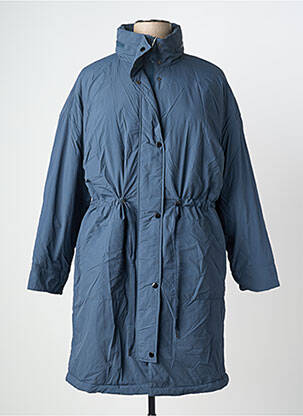 Doudoune poches a capuche bleu SHEEGO femme