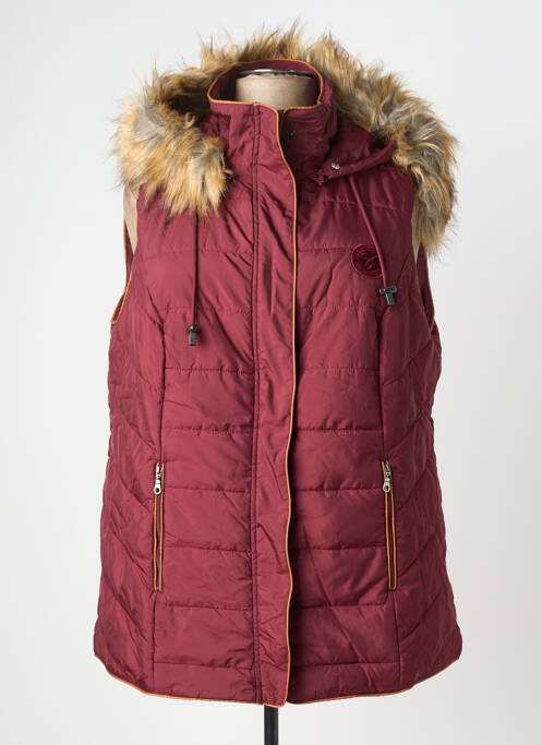 Doudoune poches a capuche rouge SHEEGO femme