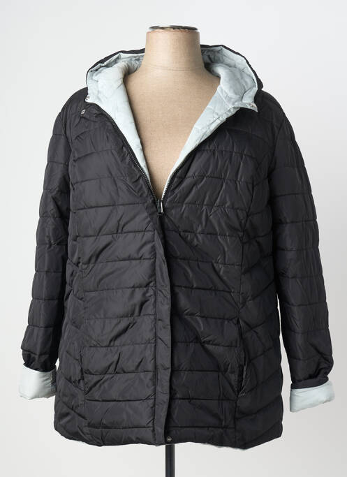 Doudoune poches a capuche noir SHEEGO femme