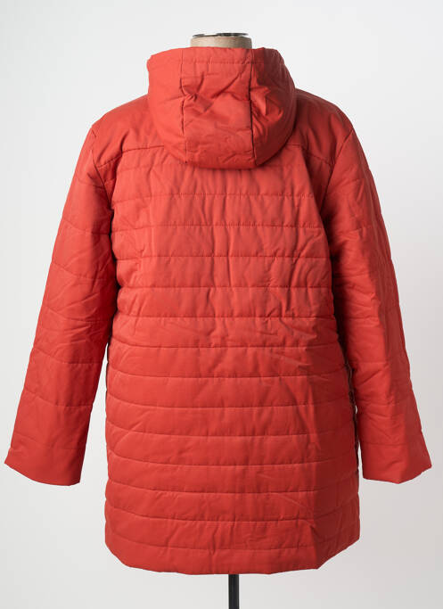 Doudoune poches a capuche orange SHEEGO femme