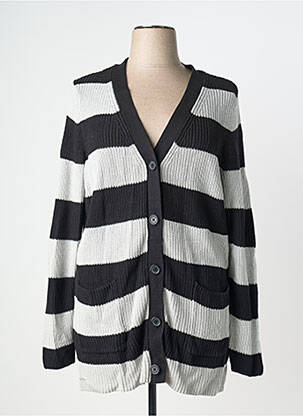 Gilet manches longues stretch noir SHEEGO femme