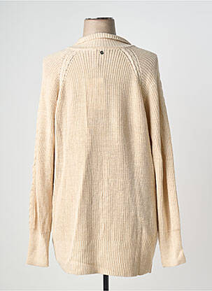 Gilet manches longues stretch beige SHEEGO femme