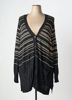 Gilet manches longues stretch noir SHEEGO femme