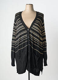 Gilet manches longues stretch noir SHEEGO femme