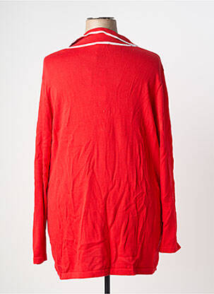 Pull coupe droite manches longues rouge SHEEGO femme