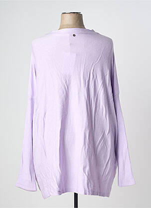 Pull coupe droite manches longues violet SHEEGO femme