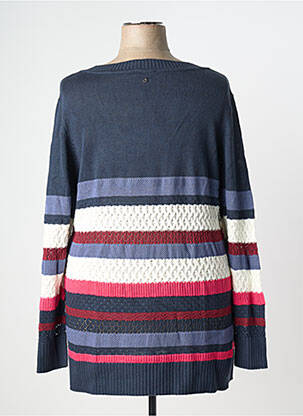 Pull coupe droite manches longues bleu SHEEGO femme