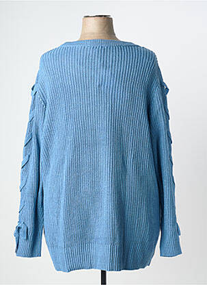 Pull coupe droite manches longues bleu SHEEGO femme