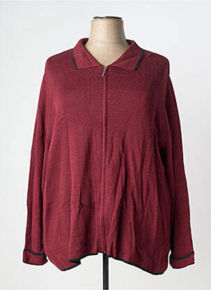 Veste casual coupe droite rouge SHEEGO femme