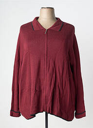 Veste casual coupe droite rouge SHEEGO femme