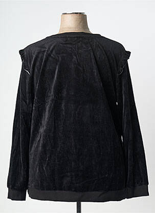 Pull stretch manches longues noir SHEEGO femme