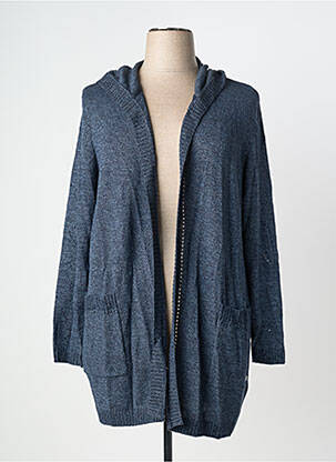 Gilet manches longues bleu SHEEGO femme