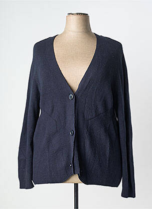 Gilet manches longues bleu SHEEGO femme