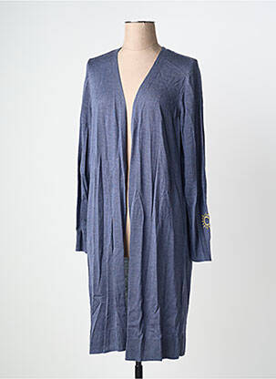 Gilet manches longues bleu SHEEGO femme