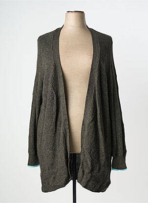 Gilet manches longues vert SHEEGO femme