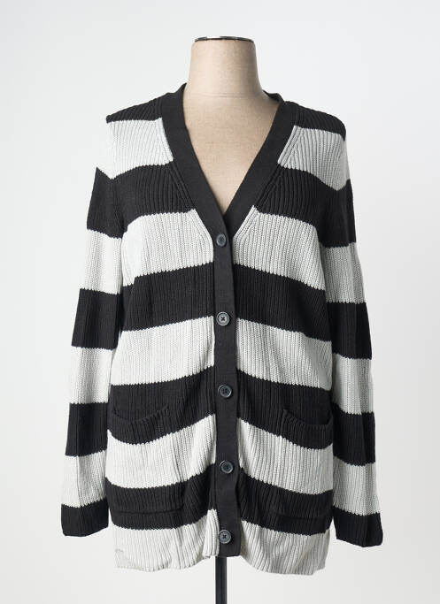 Gilet manches longues stretch noir SHEEGO femme