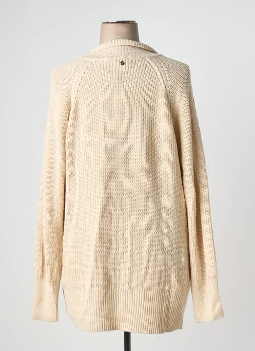 Gilet manches longues stretch beige SHEEGO femme