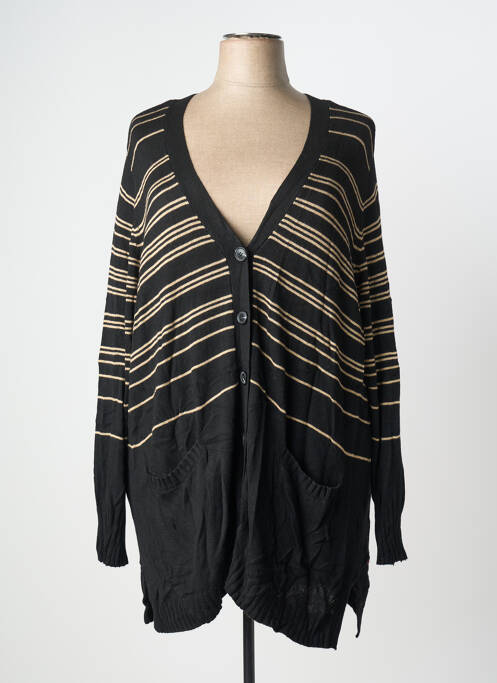 Gilet manches longues stretch noir SHEEGO femme