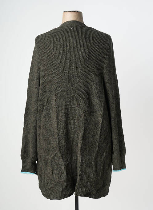 Gilet manches longues stretch vert SHEEGO femme