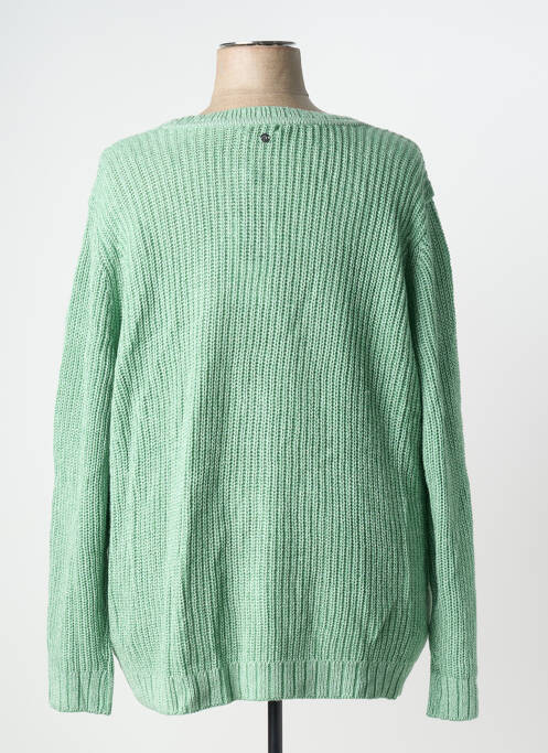 Gilet manches longues resserrée sur le bas vert SHEEGO femme