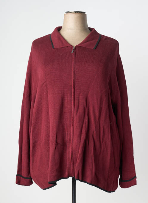 Veste casual coupe droite rouge SHEEGO femme