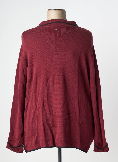 Veste casual coupe droite rouge SHEEGO femme