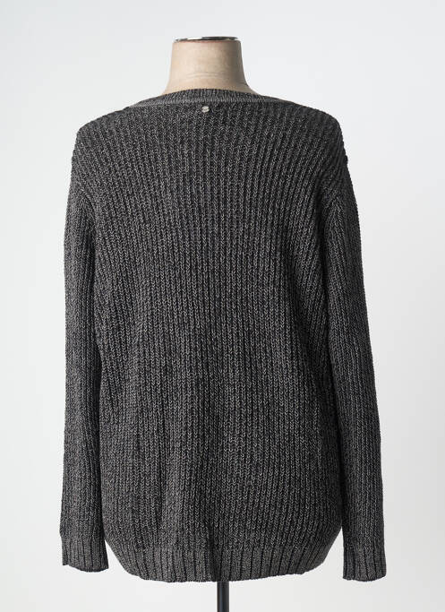 Gilet manches longues resserrée sur le bas noir SHEEGO femme