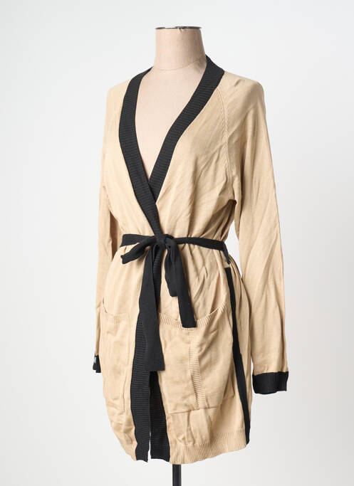 Gilet manches longues beige SHEEGO femme