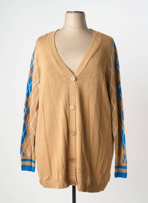 Gilet manches longues beige SHEEGO femme