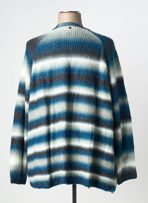 Gilet manches longues bleu SHEEGO femme