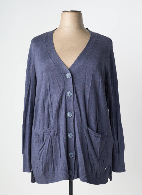 Gilet manches longues bleu SHEEGO femme