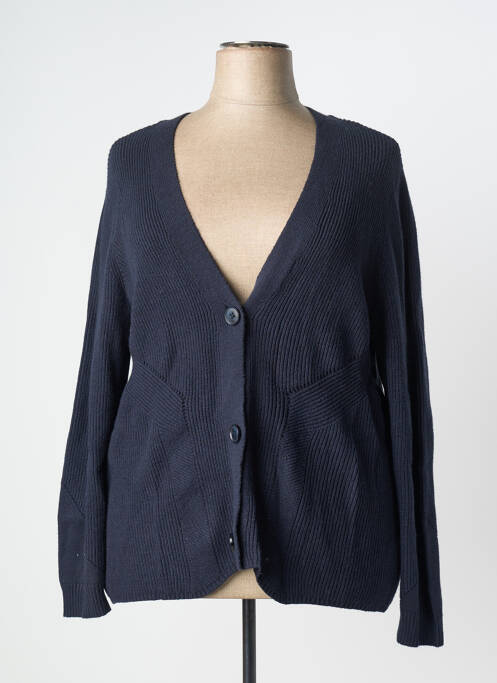 Gilet manches longues bleu SHEEGO femme