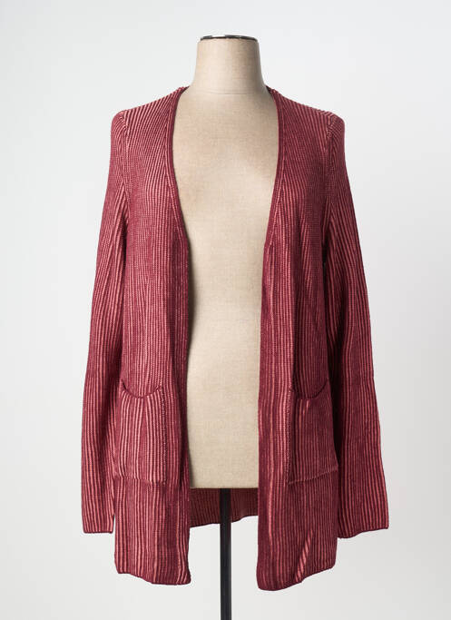 Gilet manches longues rose SHEEGO femme