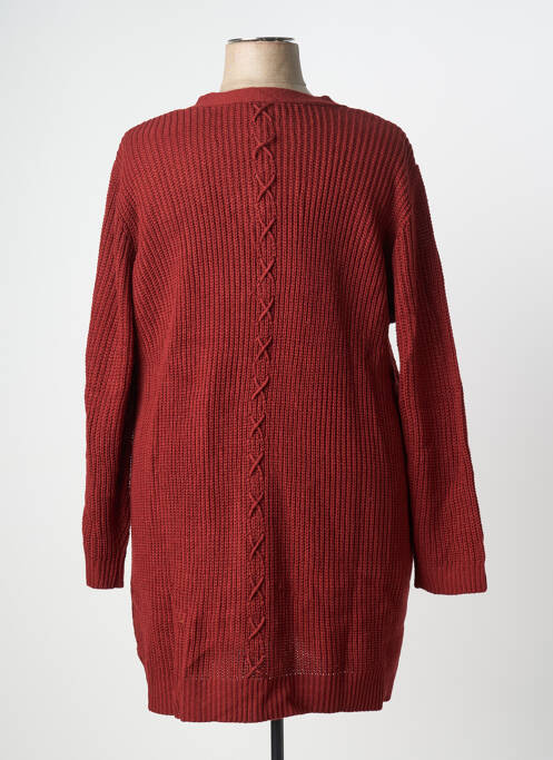 Gilet manches longues rouge SHEEGO femme