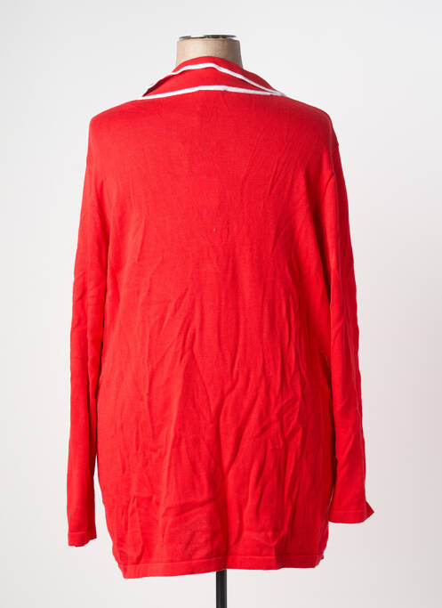 Pull stretch manches longues rouge SHEEGO femme