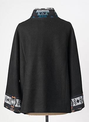 Manteau court coupe droite sans capuche noir TINTA femme