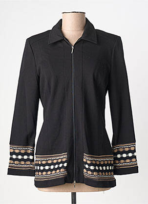 Veste casual col chemisier noir FRANCOISE F femme