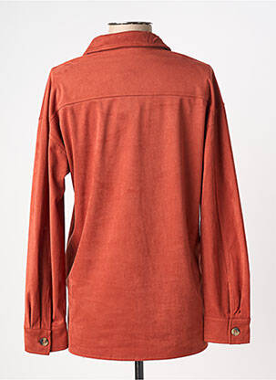 Chemisier coupe droite manches longues orange BARBARA LEBEK femme